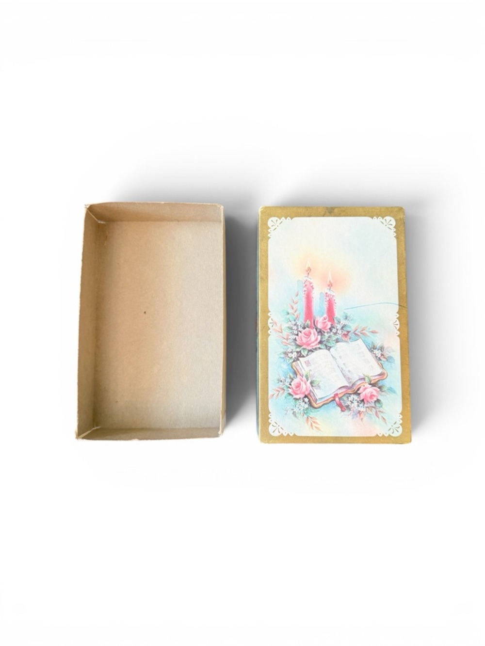 Antique Floral Greeting Card Box with 16 Antique Post Cards 1909-1911 - Picture 17 of 17